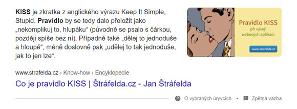 Featured snippet s obrázkem